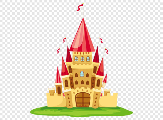 فایل دوربری شده و ترانسپرنت قلعه گرافیکی و کارتونی با فرمت  png