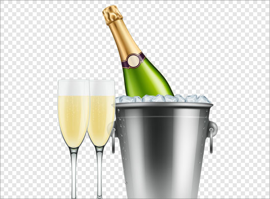 دانلود فایل png دوربری شده سطل یخ و نوشیدنی ماء الشعیر خنک