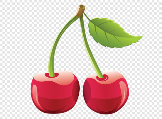 فایل png بدون زمینه گیلاس یا آلبالوی خوشمزه
