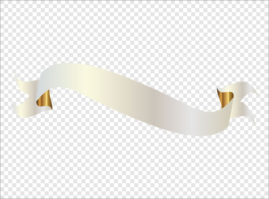 فایل png دوربری شده روبان طلایی لوکس