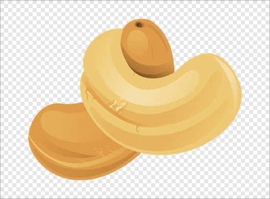 فایل ترانسپرنت دوربری شده بادام هندی با پسوند png