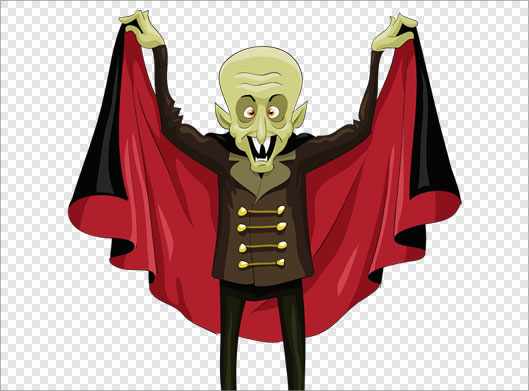 دانلود فایل png دوربری شده کاراکتر کارتونی شعبده باز آدمخوار و ترسناک