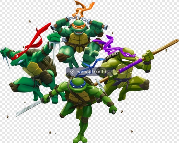 فایل png کاراکترهای لاکپشت های نینجا بصورت ترانسپرنت