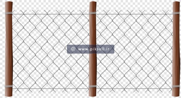 فایل دوربری شده فنس و سیمهای خاردار با فرمت png