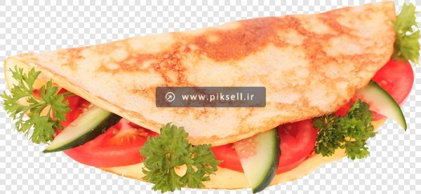 فایل دوربری شده png لقمه نان و خیار و سوسیس