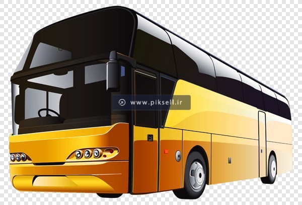 فایل Png دوربری شده و ترانسپرنت اتوبوس شهری دو طبقه