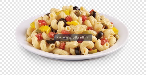 فایل png دوربری شده پاستاهای خوشمزه در بشقاب
