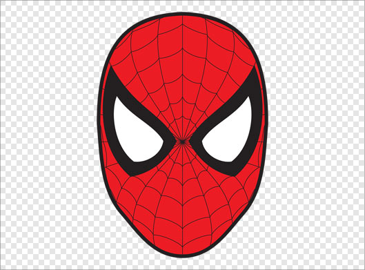 دانلود فایل png ترانسپرنت دوربری شده ماسک و صورتک مرد عنکبوتی