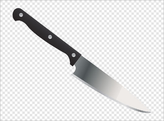 فایل ترانسرپنت و دوربری شده چاقو و کارد تیز با پسوند png