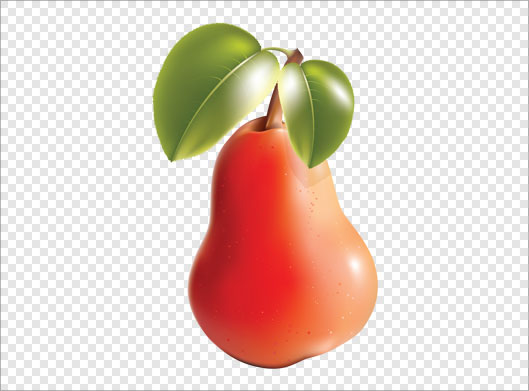 فایل ترانسپرنت دوربری شده گلابی با فرمت png