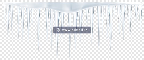 تصویر دوربری شده یخ های قندیلی سفید با فرمت png