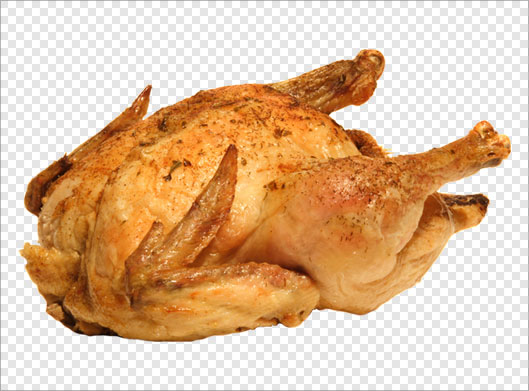 فایل دوربری شده و ترانسپرنت png مرغ سوخاری و کباب شده