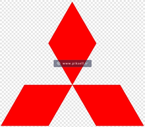 فایل ترانسپرنت دوربری شده لوگوی شرکت خودروسازی میتسوبیشی (Mitsubishi Logo)