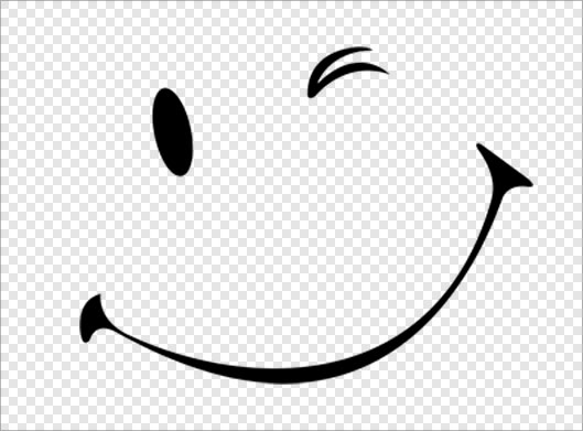فایل png دوربری شده نماد خنده و چشمک