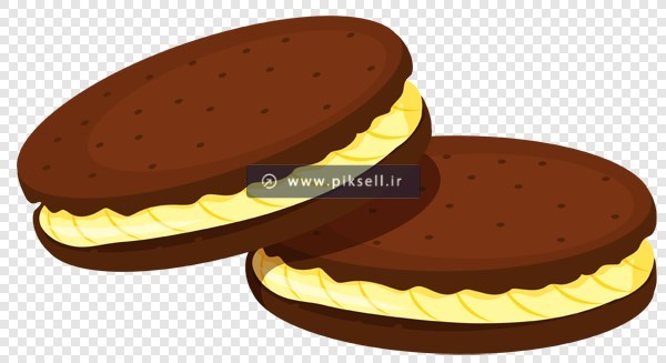 فایل png دوربری شده بیسکویت کاکائویی کرمدار