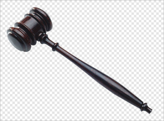 دانلود فایل ترانسپرنت دوربری شده چکش دادگاه و عدالت (دادگستری) با فرمت png