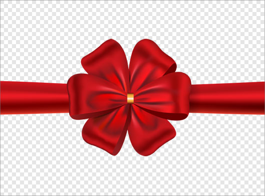 فایل png ترانسپرنت و دوربری شده روبان و پاپیون قرمز
