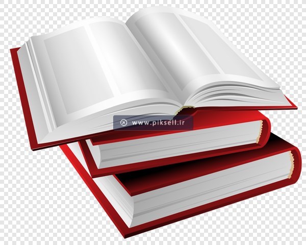 فایل دوربری شده و ترانسپرنت کتاب های باز شده با پسوند png