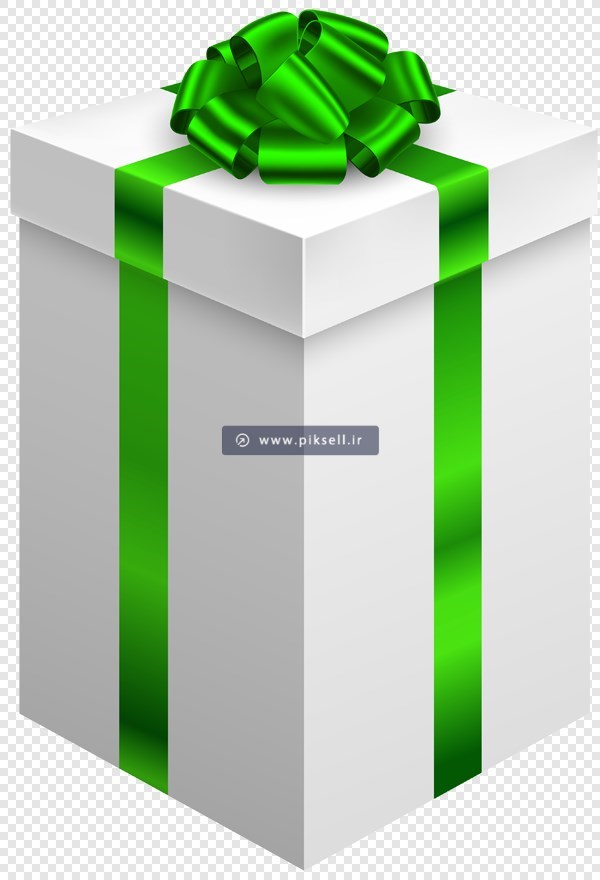 فایل png ترانسپرنت و دوربری شده کادوی و جعبه هدیه سبز
