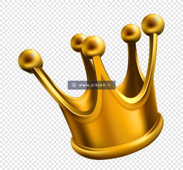دانلود فایل png دوربری شده و ترانسپرنت تاج طلایی پادشاهی