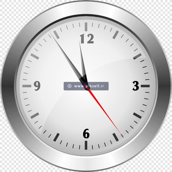 دانلود فایل png دوربری شده ساعت دیواری عقربه ای آنالوگ