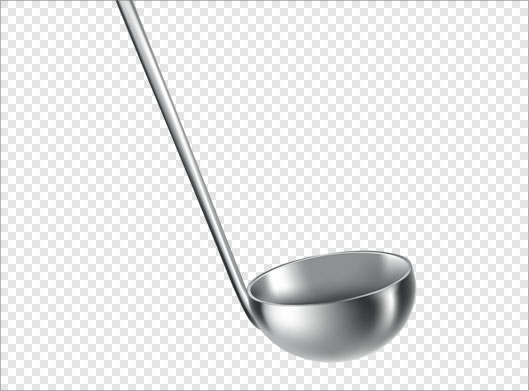 فایل دوربری شده و ترانسپرنت ملاقه با پسوند png