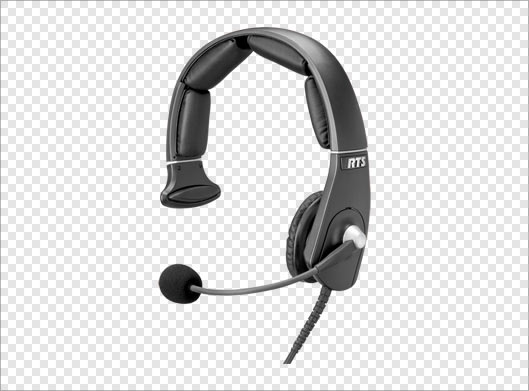 فایل ترانسپرنت دوربری شده هدفون با پسوند png