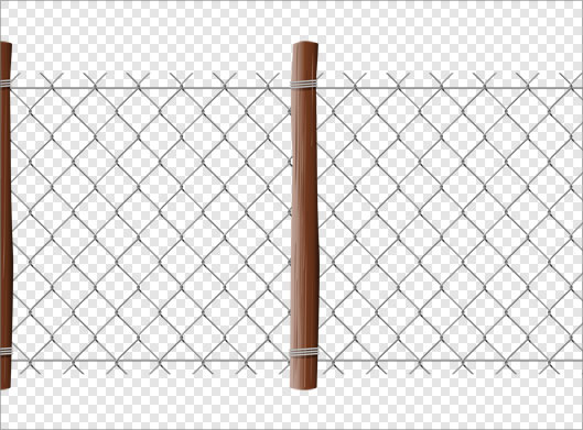 فایل دوربری شده فنس و سیمهای خاردار با فرمت png