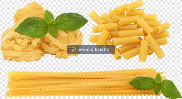 فایل دوربری شده و ترانسپرنت مجموعه پاستا و ماکارونی با فرمت png