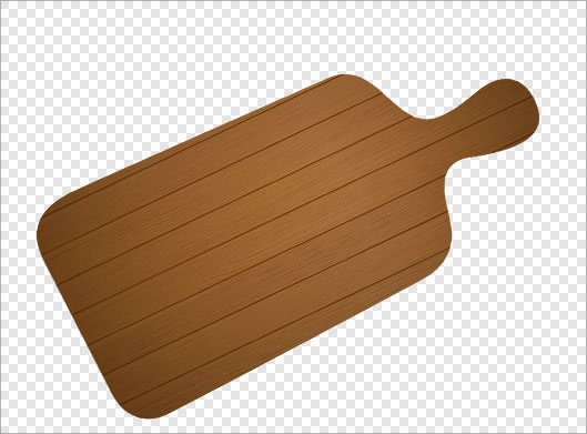 فایل دوربری شده تخته آشپزخانه چوبی برای خرد کردن سبزیجات یا گوشت با فرمت png