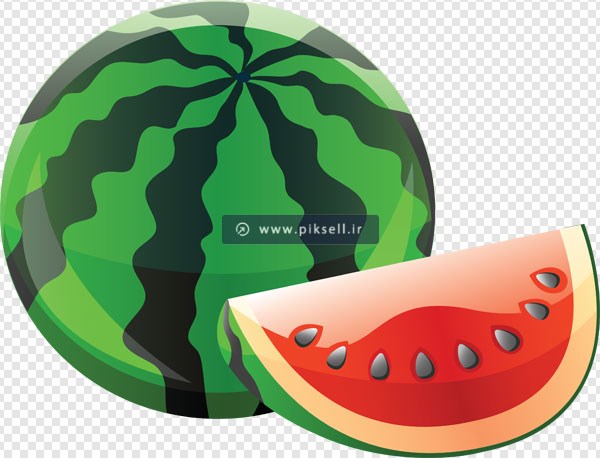 فایل Png دوربری شده هندوانه های قاچ شده کارتونی