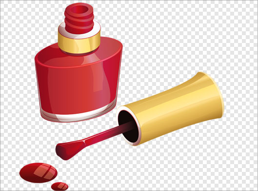 فایل png دوربری شده لاک قرمز بصورت ترانسپرنت