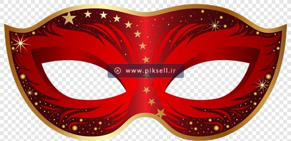 دانلود تصویر دوربری شده و ترانسپرنت ماسک و نقاب صورت قرمز با پسوند png