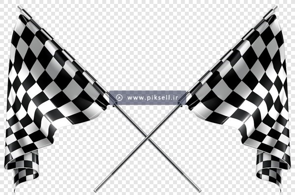 فایل دوربری شده و ترانسپرنت پرچم های مسابقات رالی و مسابقه ای با فرمت png