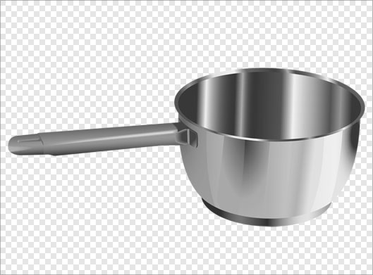 فایل ترانسپرنت دوربری شده ظرف استیل با فرمت PNG