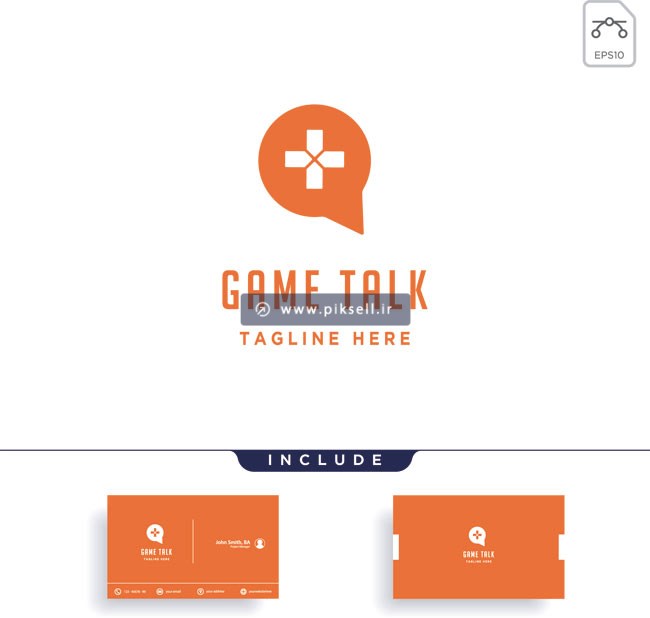 دانلود وکتور لوگوی بازی game talk یا چت در بازی