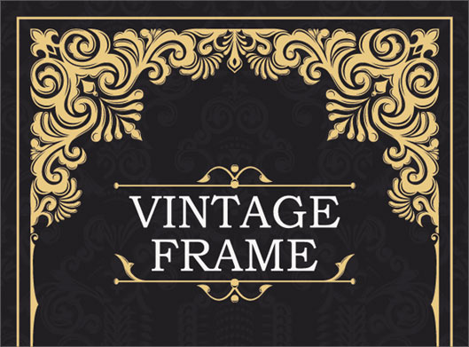 دانلود فایل وکتور بکگراند vintage قدیمی و فریم و قاب سنتی
