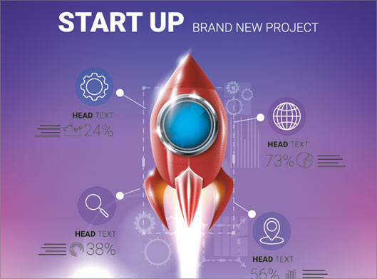 فایل وکتور طرح بنر و پوستر با موضوع استارتاپ (startup banner)