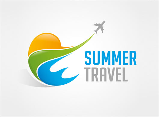 دانلود وکتور لوگوی آژانس هواپیمایی یا summer travel