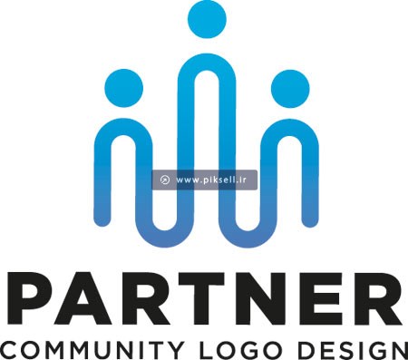 فایل لایه باز لوگوی شراکت و شریک یا partner logo