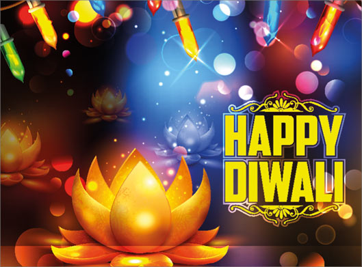 فایل لایه باز بکگراند گرافیکی با طرح Happy Diwali