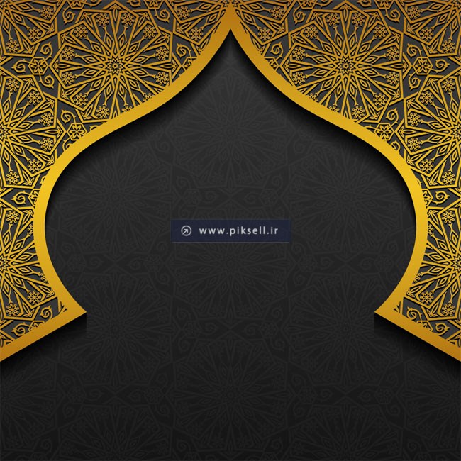دانلود طرح وکتور بکگراند اسلامی محراب مسجد