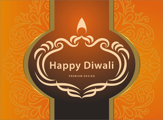 فایل وکتور طرح بنر با موضوع Happy Diwali
