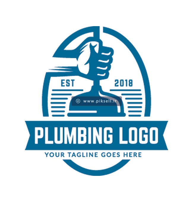 طرح لایه باز لوگوی شرکت لوله باز کن یا Piping Logo