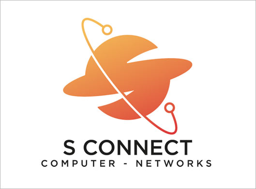 دانلود وکتور لوگوی ترکیبی حرف s انگلیسی و شبکه با مفهوم S Connect