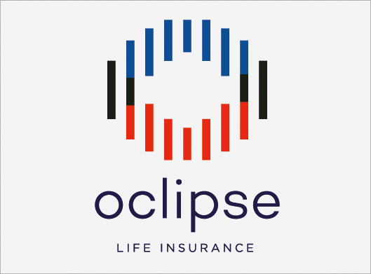طرح وکتور لایه باز لوگوی حرف o با مفهوم Oclipse