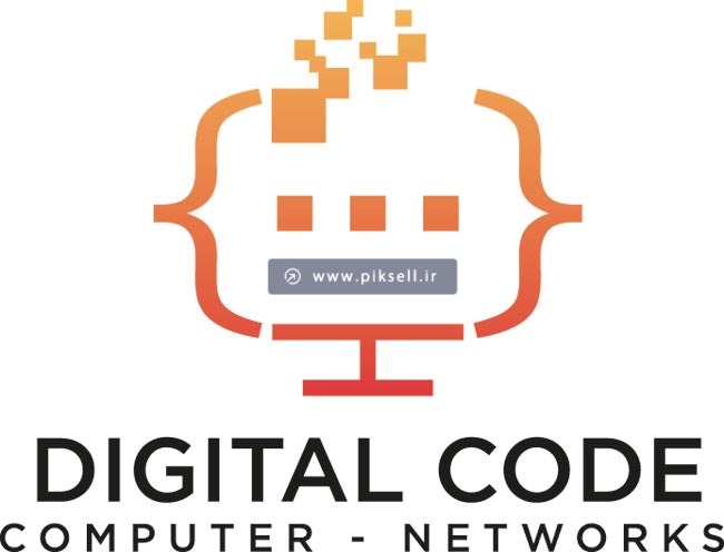 فایل وکتور لایه باز لوگوی Digital Code یا کدنویسی دیجیتال