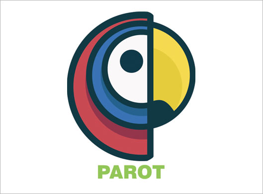 دانلود وکتور لایه باز لوگوی طوطی دایره ای یا parot با فرمت های eps و ai