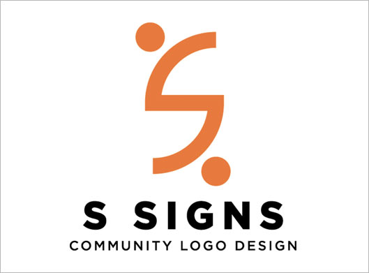 وکتول لایه باز لوگوی حرف s یا s sign logo