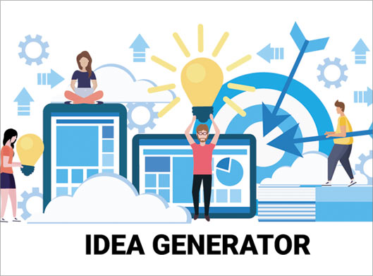 وکتور طرح بنر با موضوع Idea Generator یا ایده و خلاقیت
